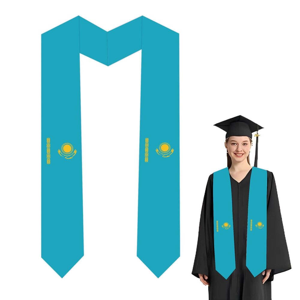 4865 National Flag Graduation Stole Embroidery Sash for Study Aboard